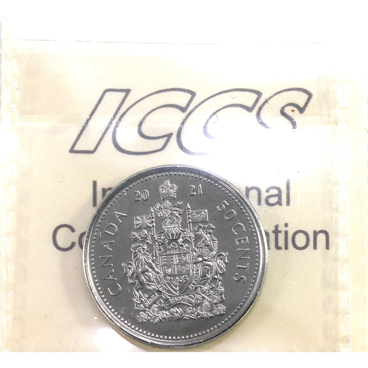 2021 Canada 50-cents ICCS Certified MS66