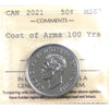 2021 Coat of Arms 100 Years ICCS Certified MS67