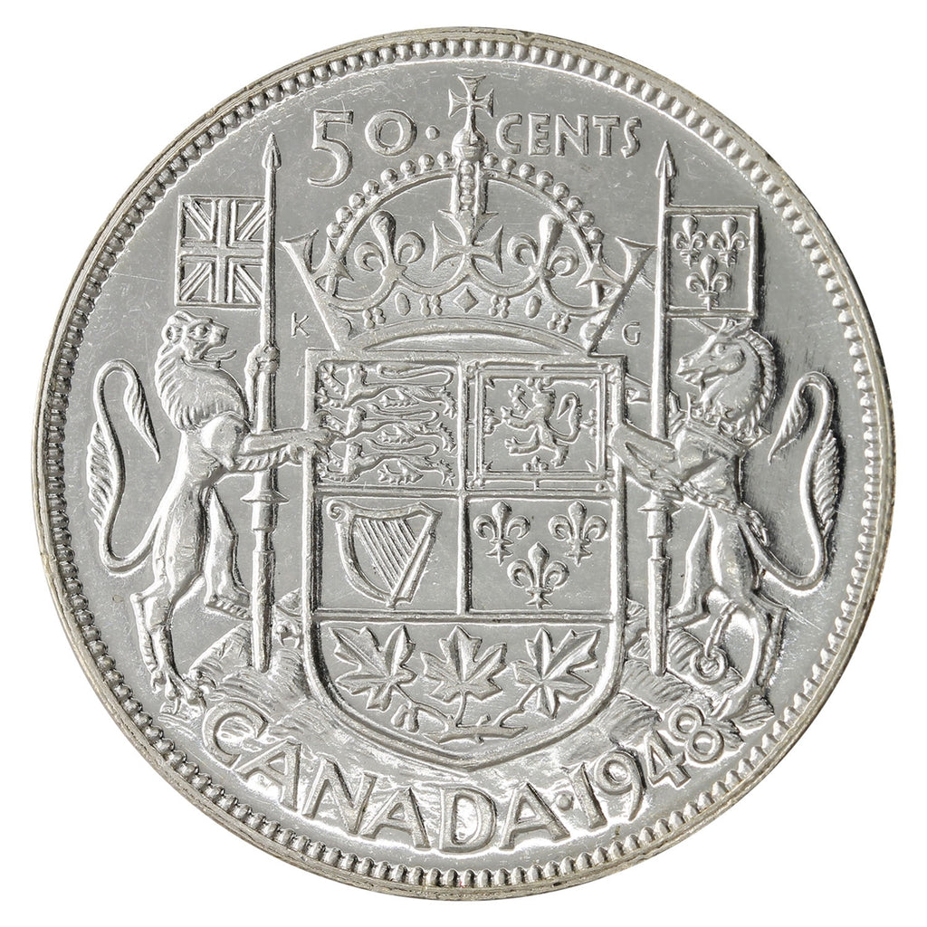 1948 Canada 50-cents EF-AU (EF45) $