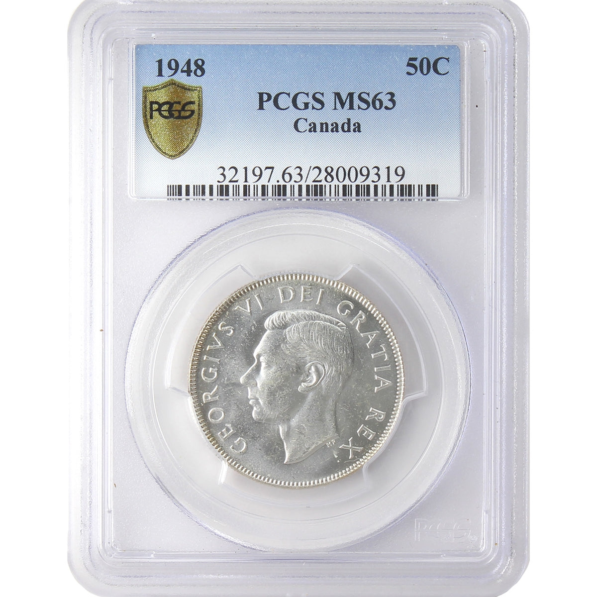 1948 Canada 50-cents PCGS Certified MS63