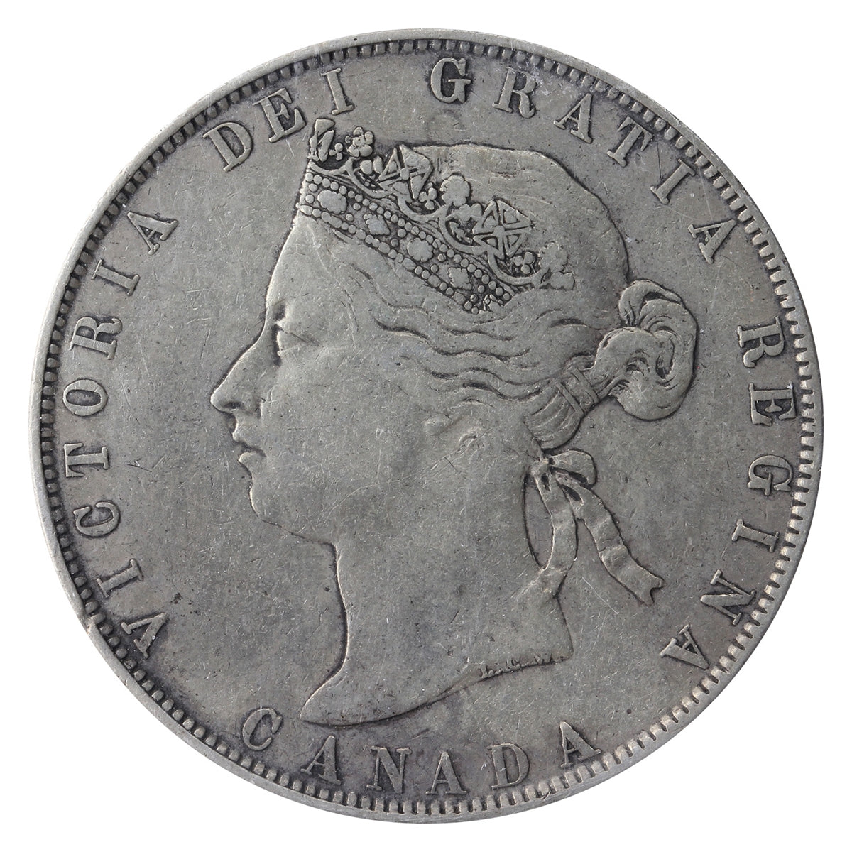 1870 LCW Canada 50-cents ICCS Certified VF30
