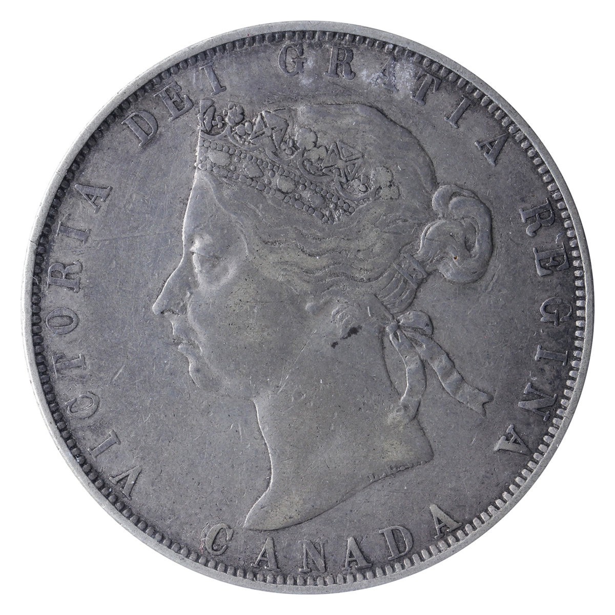 1890H Obv. 4 Canada 50-cents ICCS Certified VF20 (XWM 197)