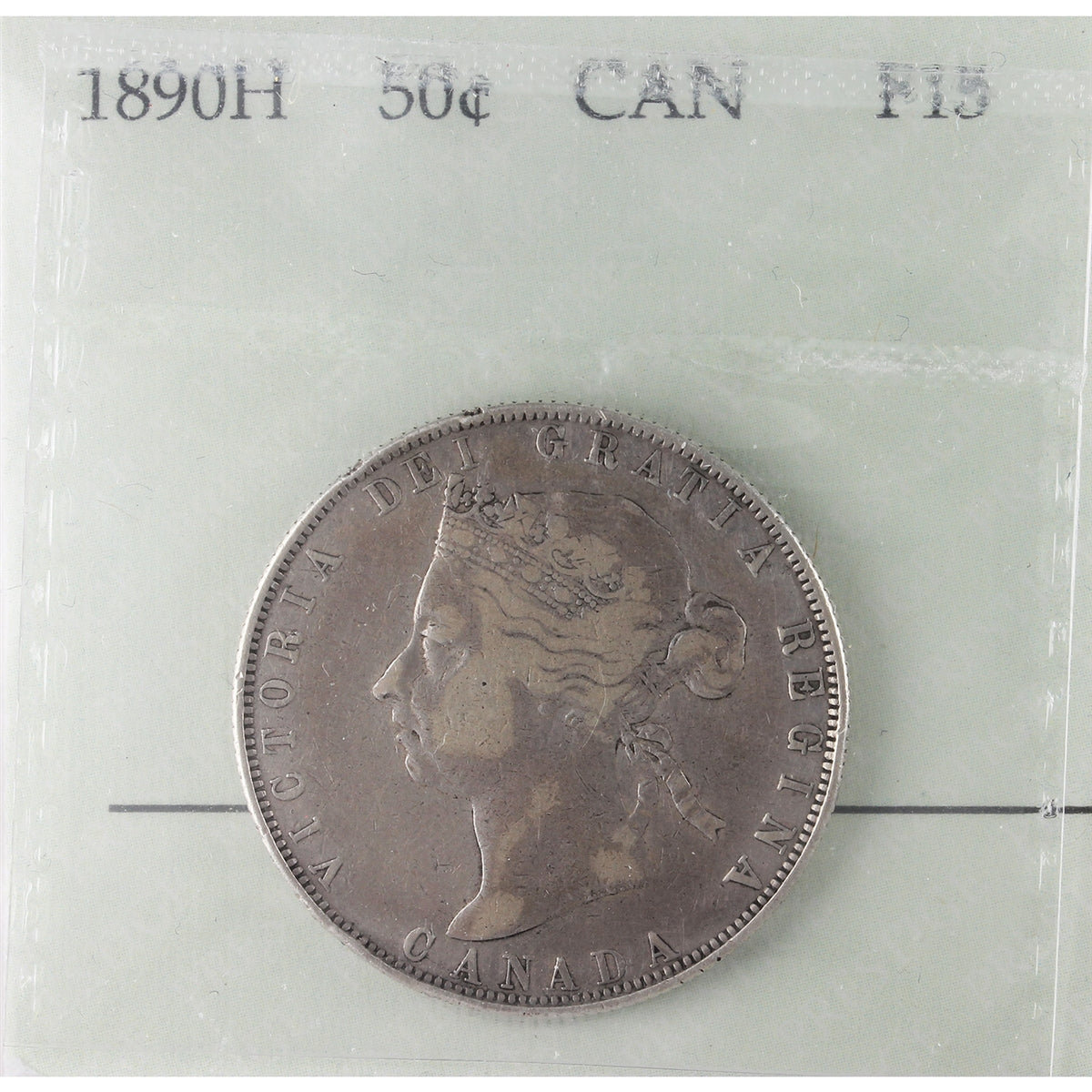 1890H Canada 50-cents Prestige Certified F15