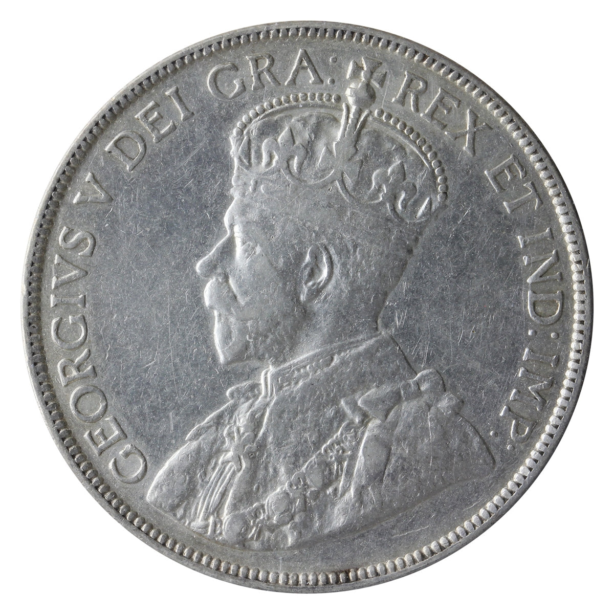 1913 Canada 50-cents ICCS Certified VF30