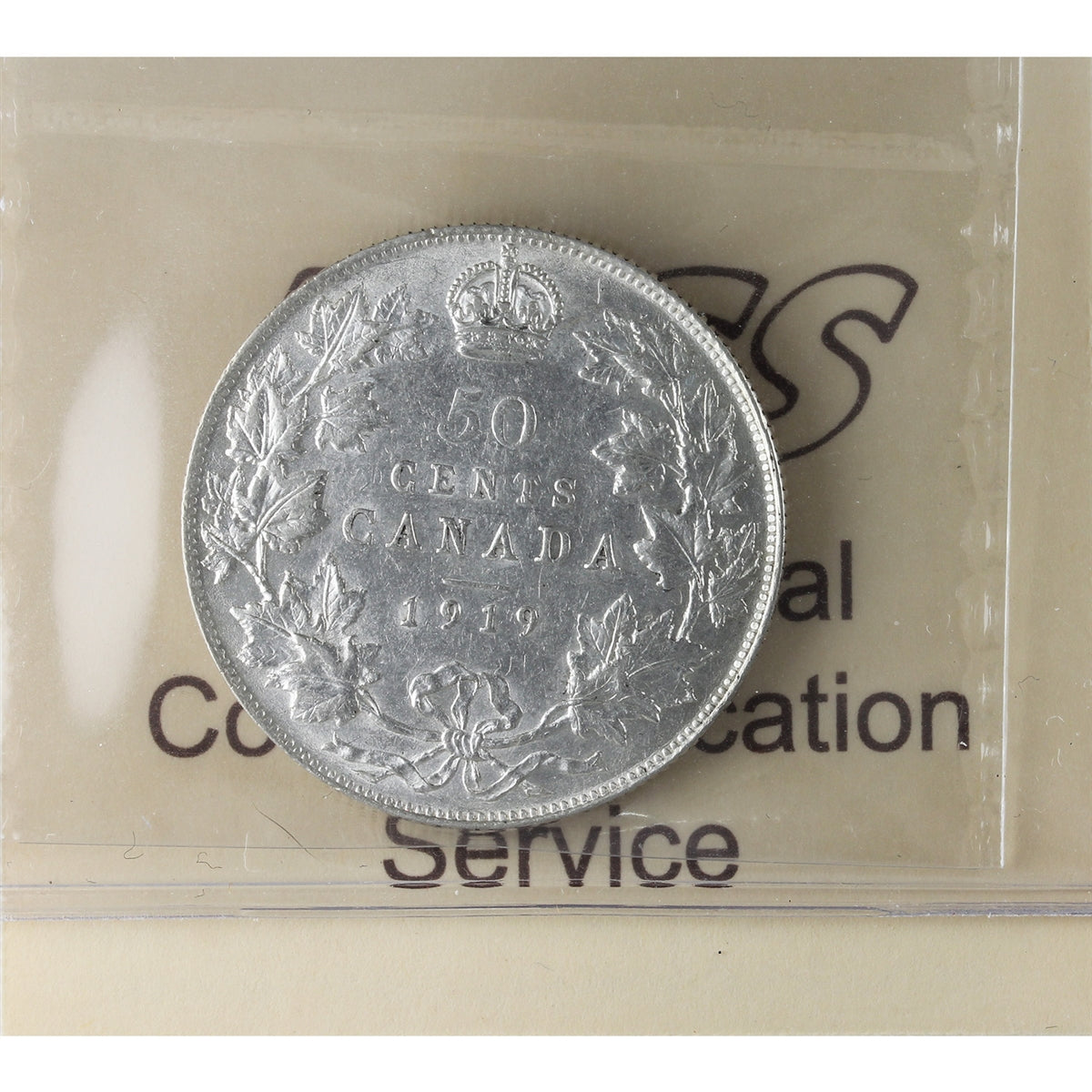 1919 Canada 50-cents ICCS Certified EF45