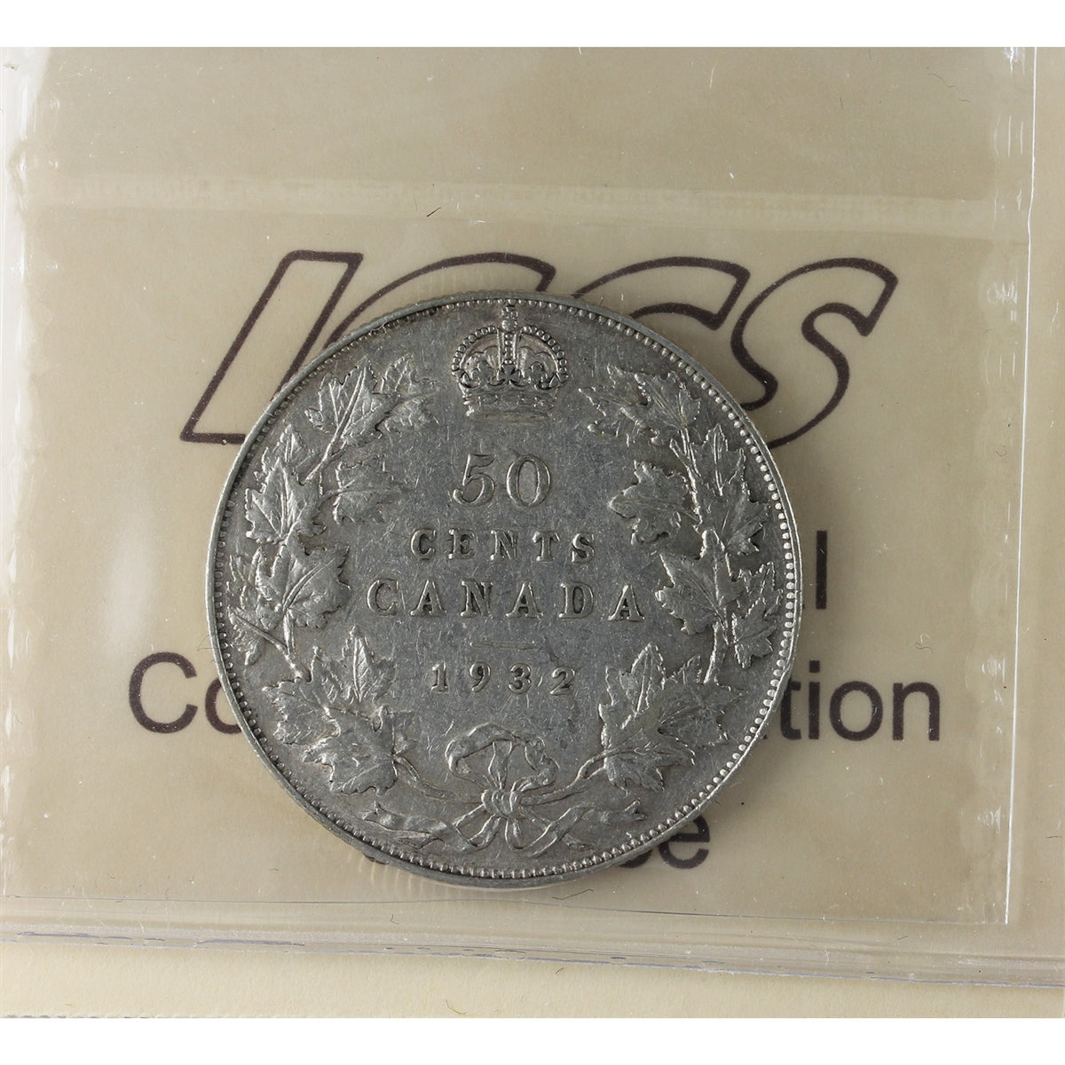 1932 Canada 50-cents ICCS Certified VF20