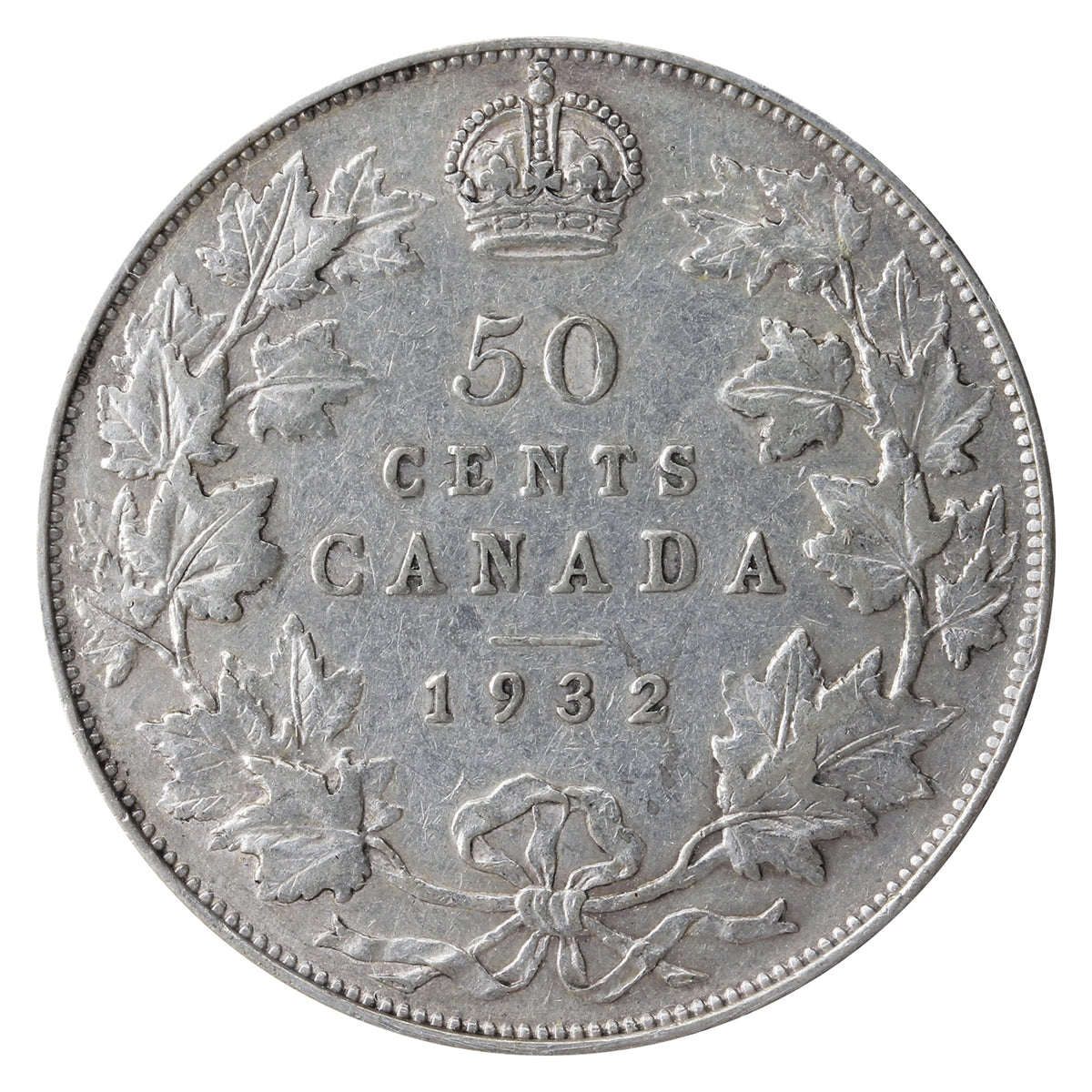 1932 Canada 50-cents ICCS Certified VF20