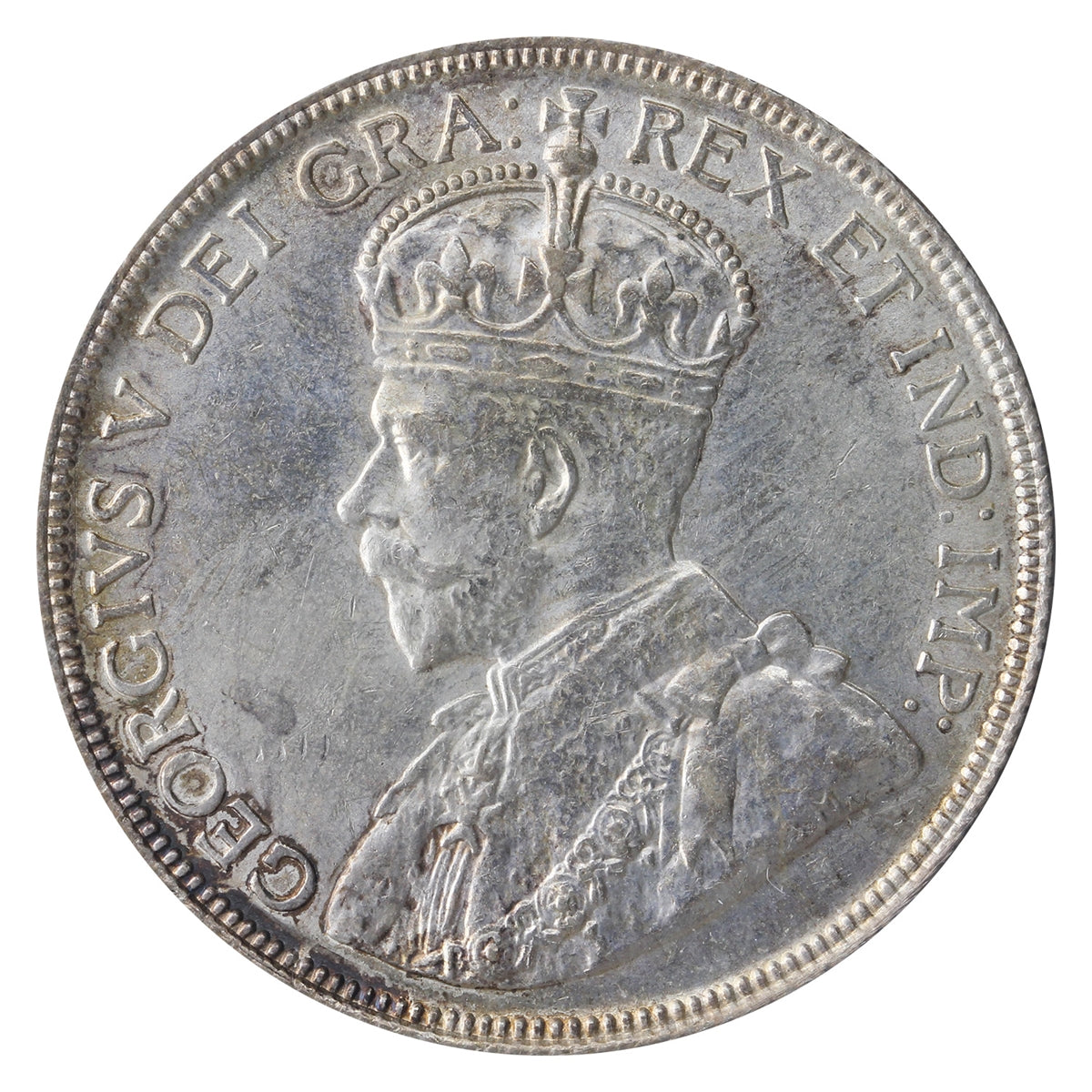 1936 Canada 50-cents ICCS Certified AU55