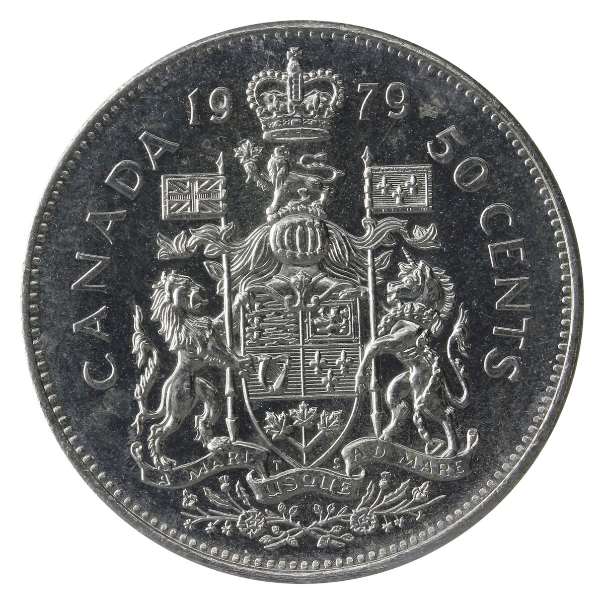 1979 Round Bust Canada 50-cents ICCS Certified MS64