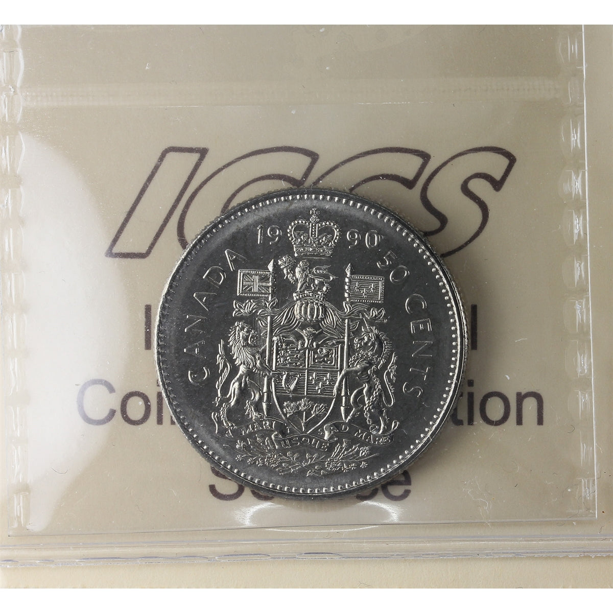 1990 Canada 50-cents ICCS Certified MS64
