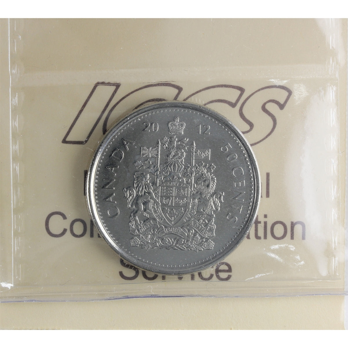 2012 Canada 50-cents ICCS Certified MS64
