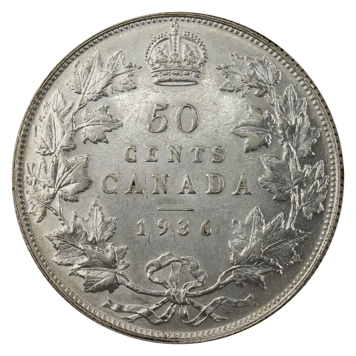 1936 Canada 50-cents EF-AU (EF45) $