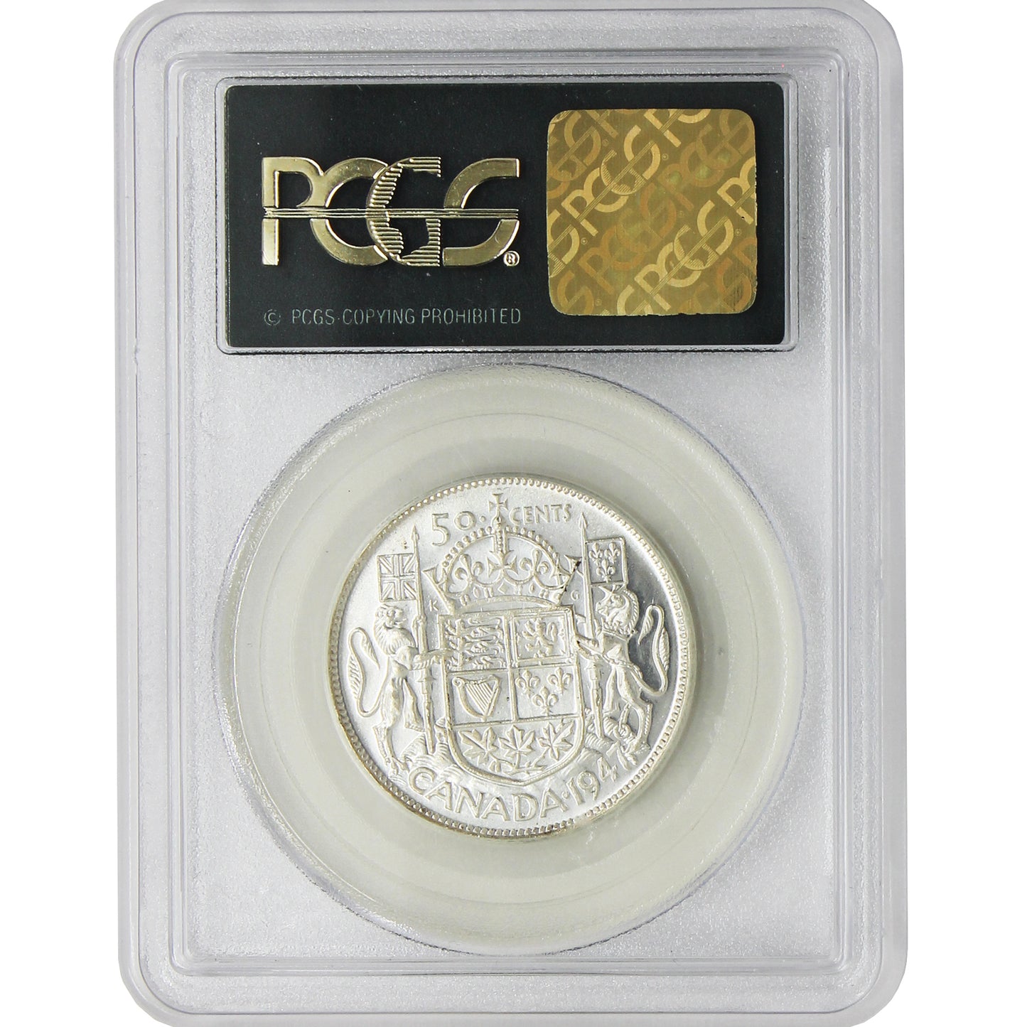 1947 Curved 7 Canada 50-cents PCGS Certified MS63