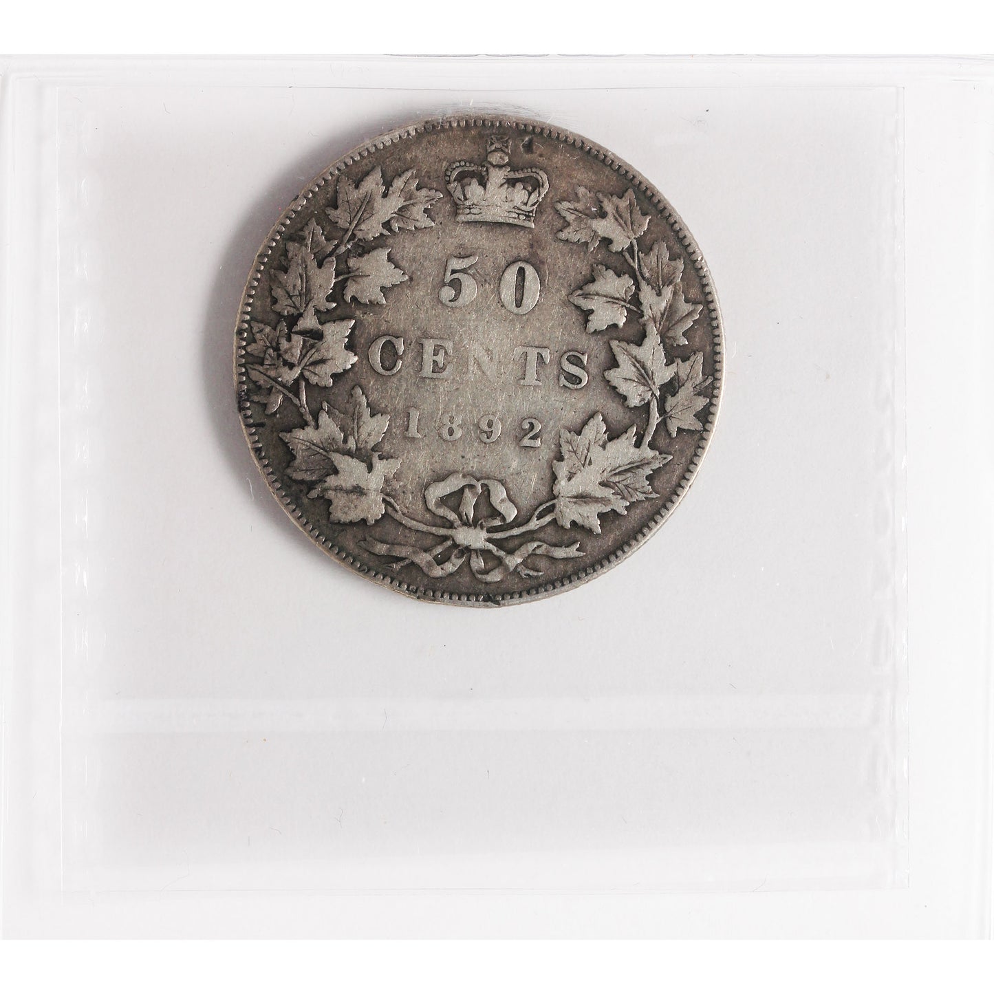 1892 Obv. 4 Canada 50-cents ICCS Certified VF20