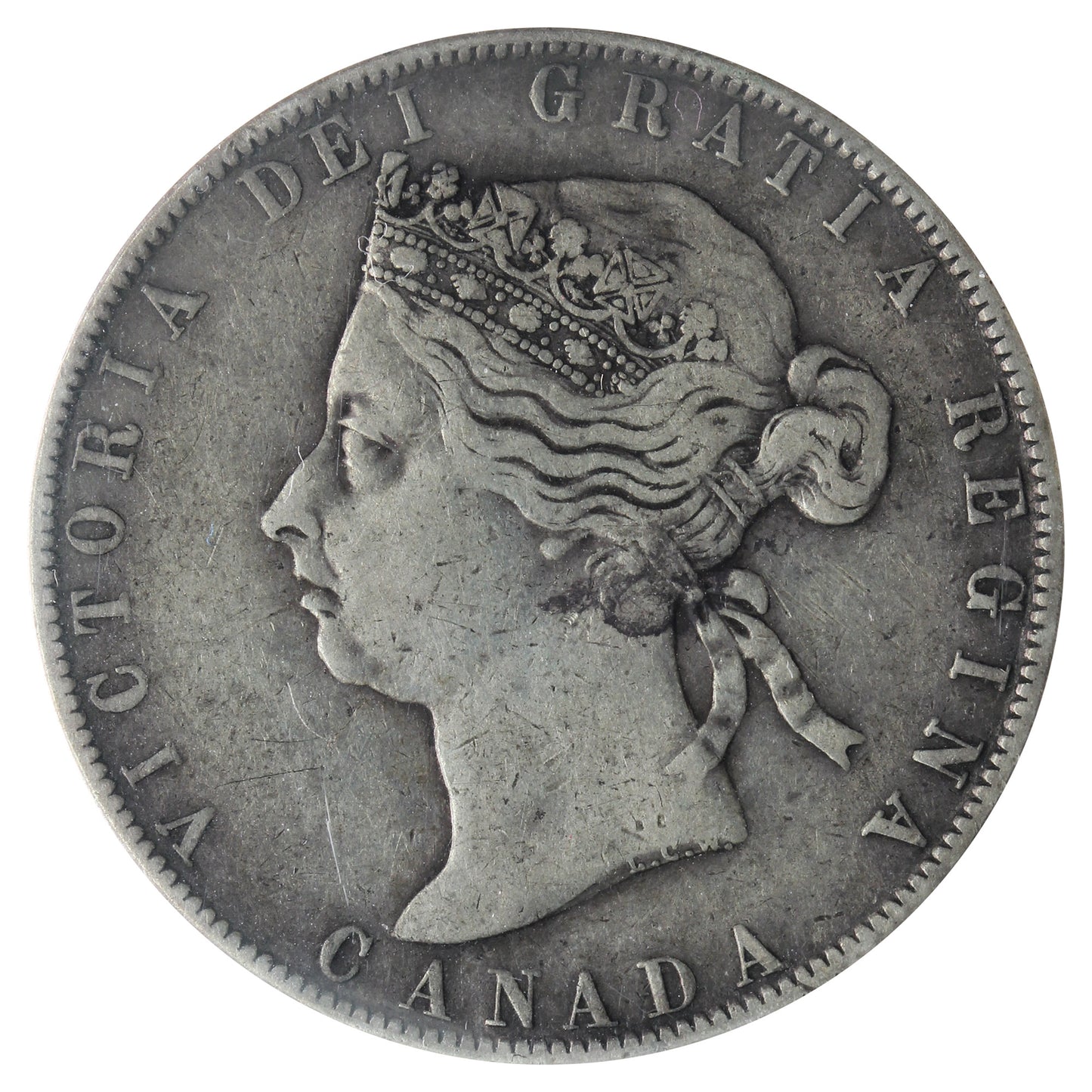1892 Obv. 4 Canada 50-cents ICCS Certified VF20
