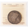 1894 Canada 50-cents ICCS Certified G6