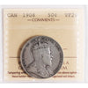 1908 Canada 50-cents ICCS Certified VF20