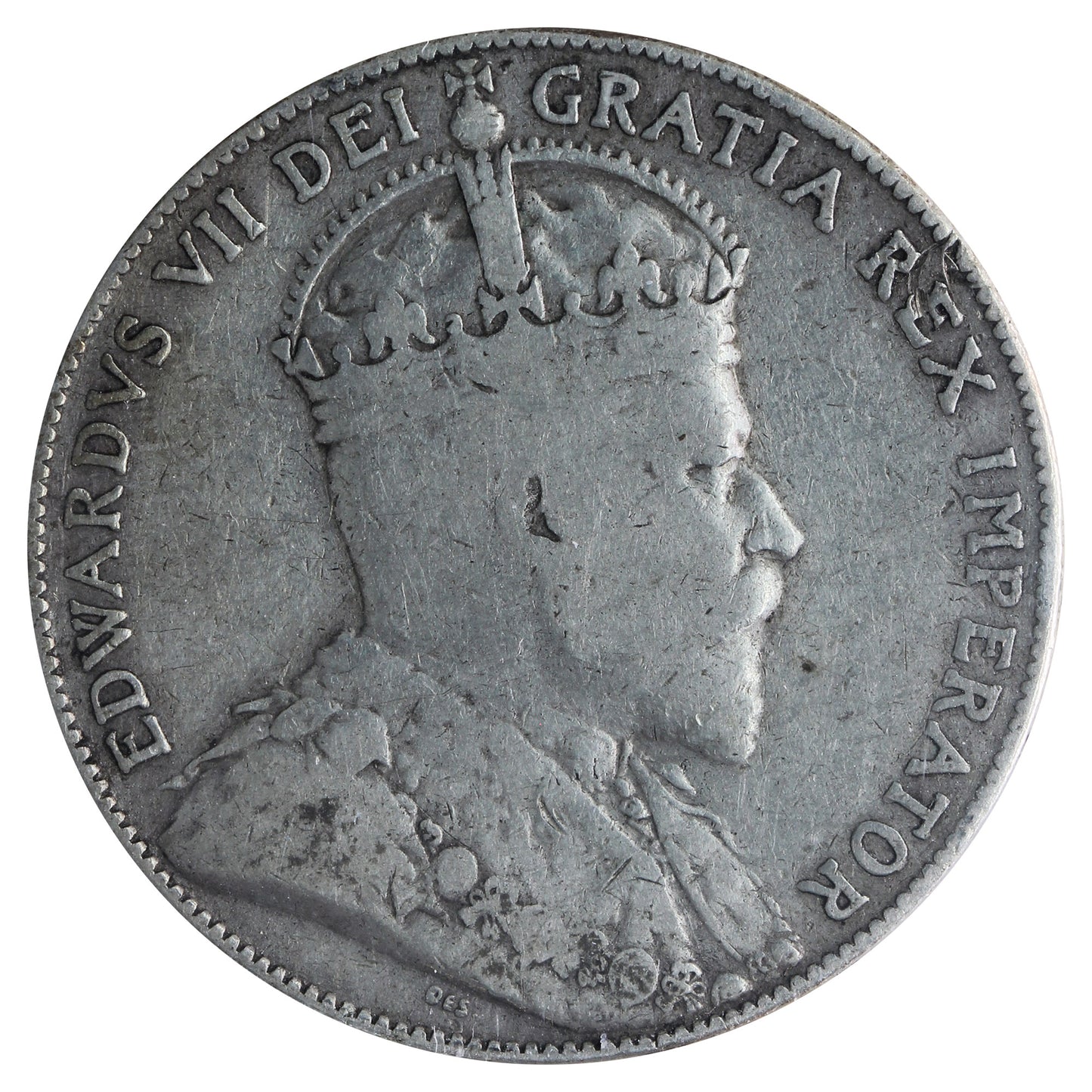 1908 Canada 50-cents ICCS Certified F12