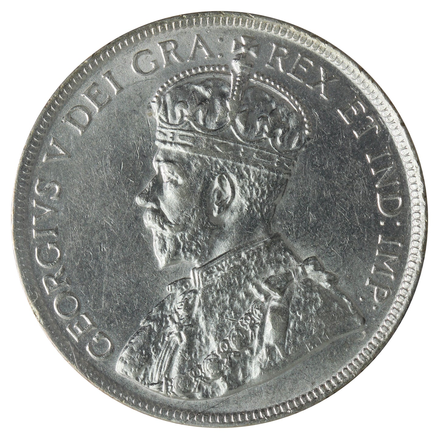 1916 Canada 50-cents ICCS Certified AU50