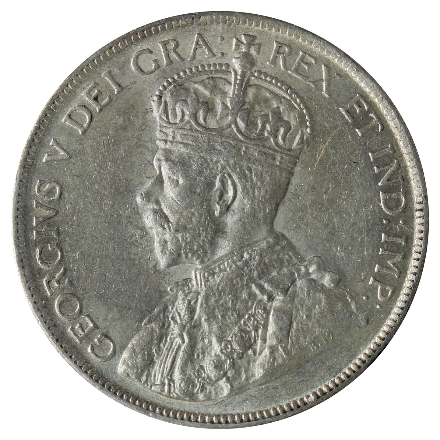 1918 Canada 50-cents ICCS Certified AU50