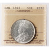 1918 Canada 50-cents ICCS Certified EF40