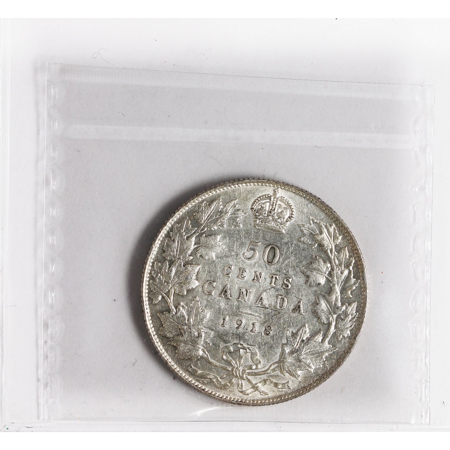 1918 Canada 50-cents ICCS Certified EF40