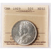 1929 Canada 50-cents ICCS Certified MS62 (XAM 169)