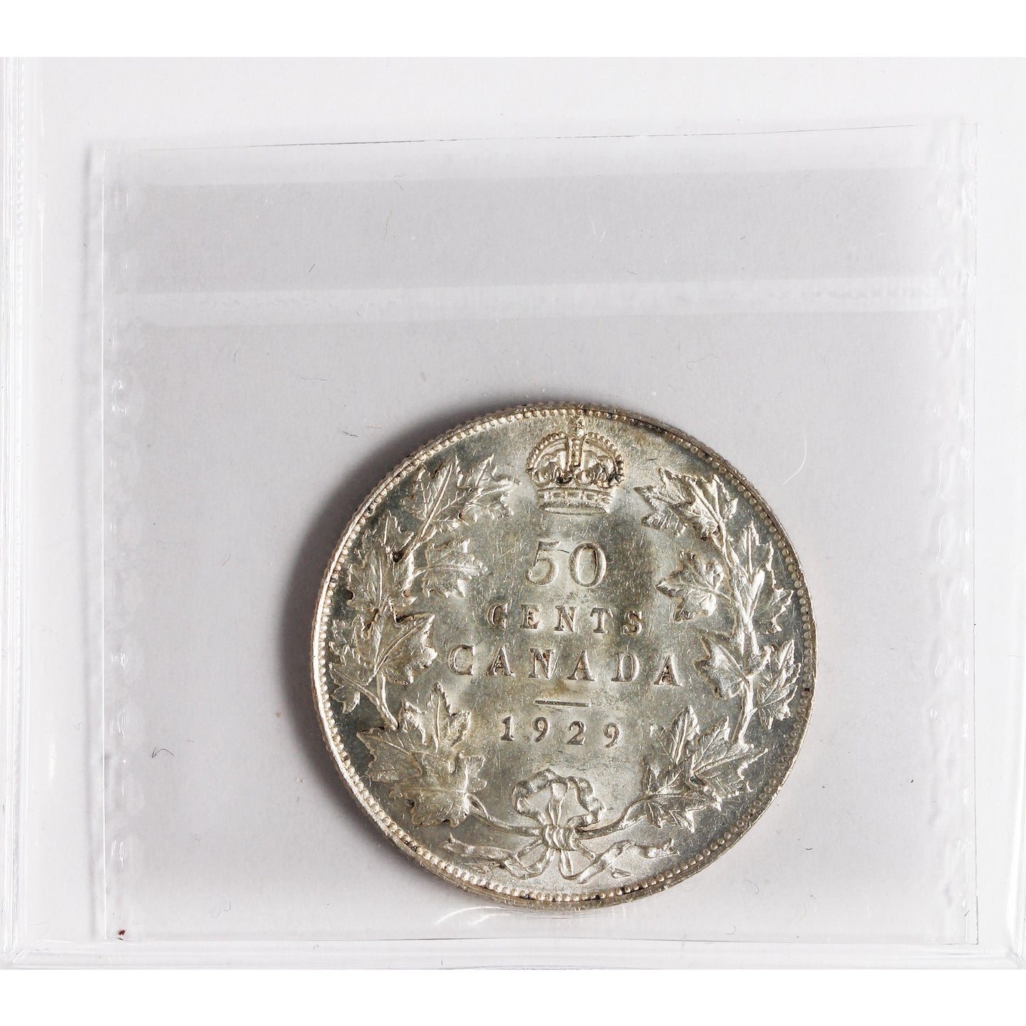 1929 Canada 50-cents ICCS Certified MS62 (XAM 169)
