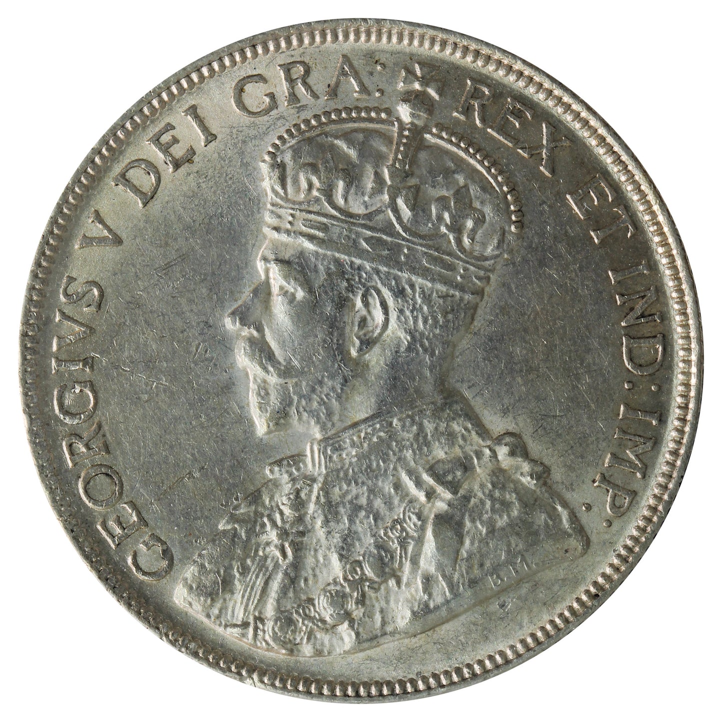 1929 Canada 50-cents ICCS Certified AU50