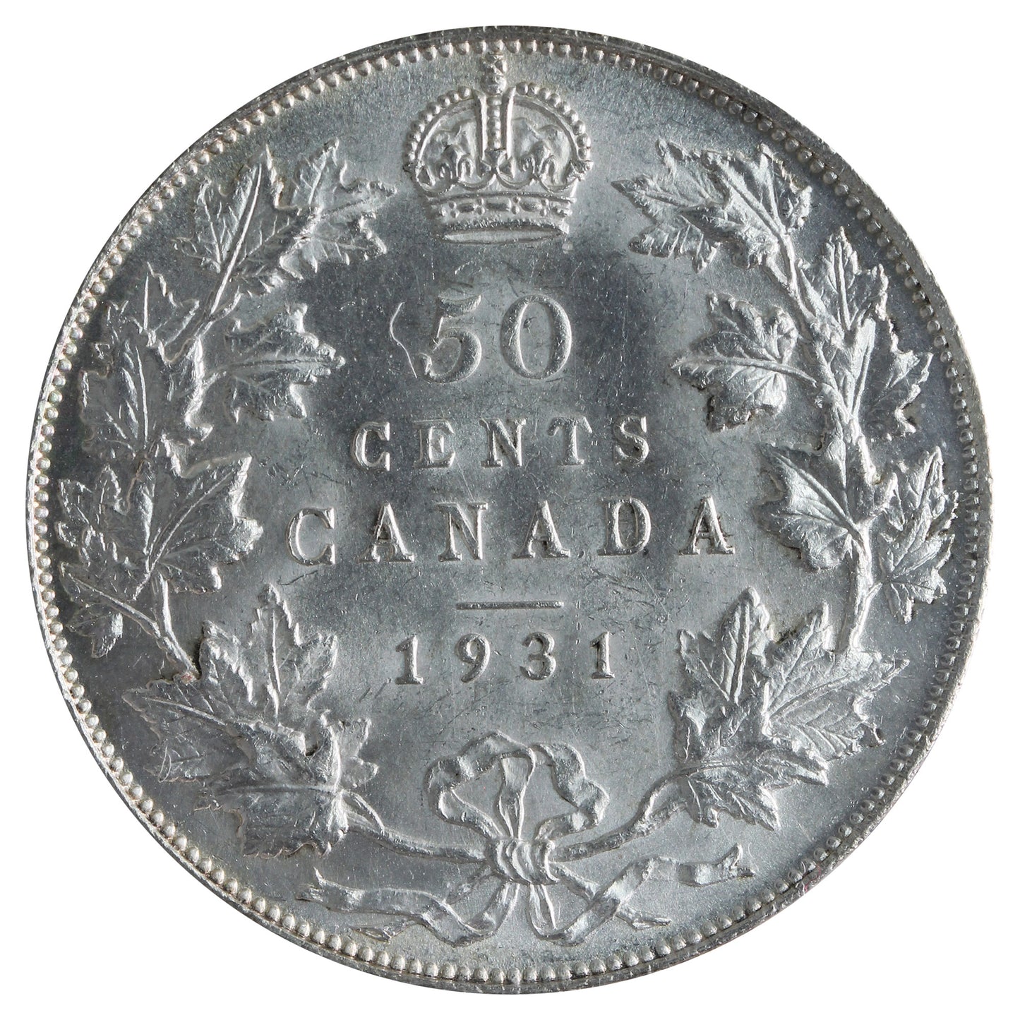 1931 Canada 50-cents ICCS Certified MS-63 (XVR 108)