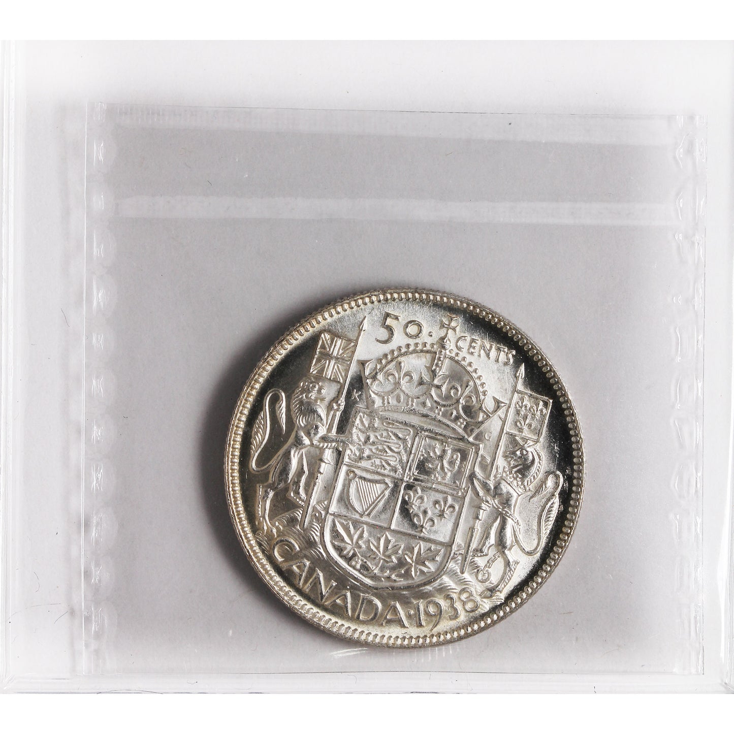 1938 Canada 50-cents ICCS Certified MS64 (XXR 558)