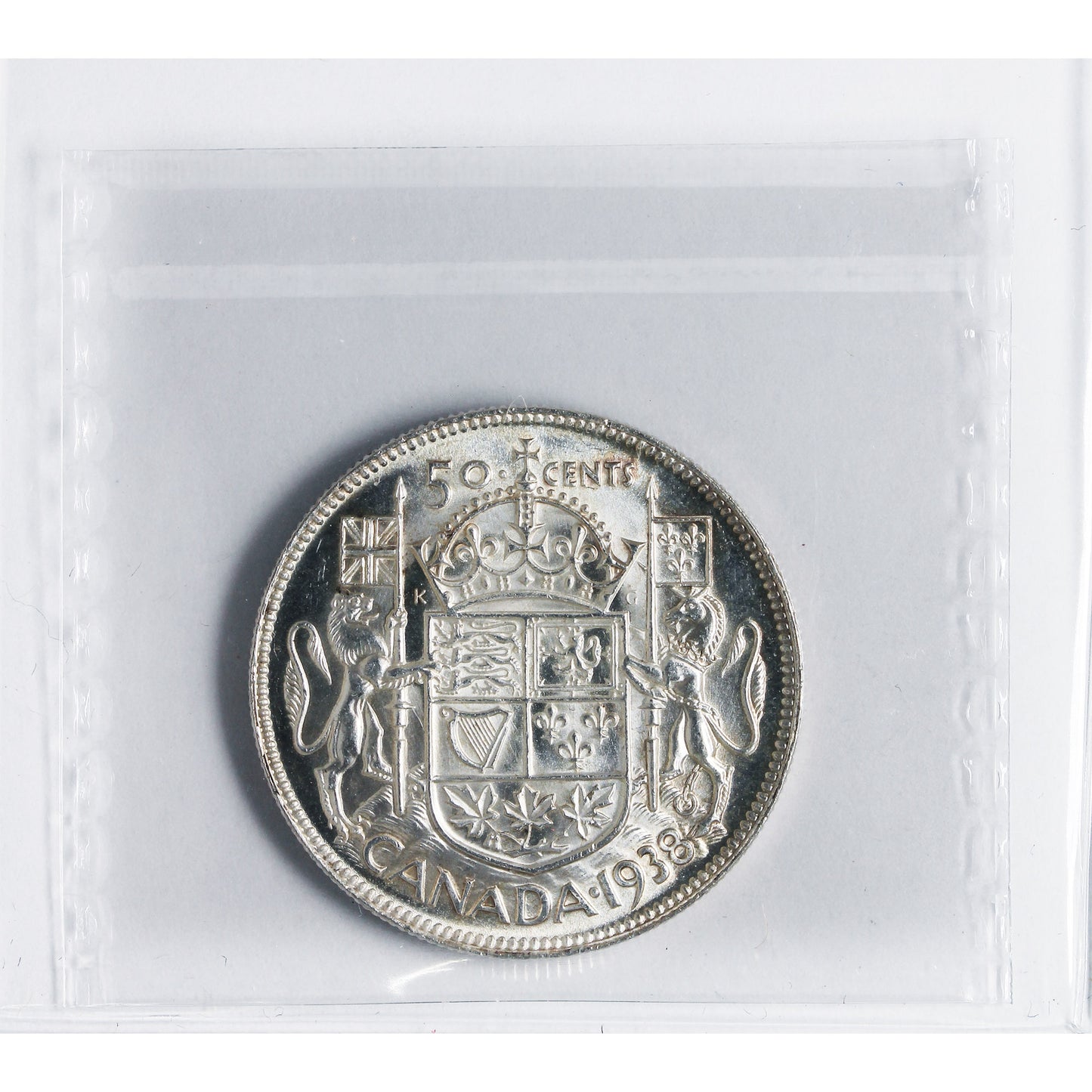 1938 Canada 50-cents ICCS Certified MS63 (XXR 557)