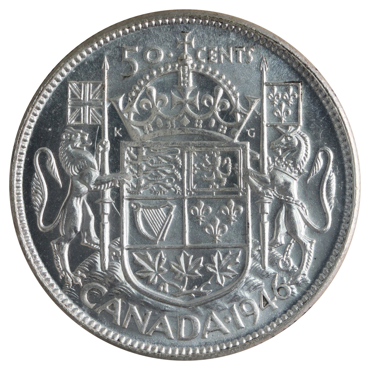 1946 Canada 50-cents ICCS Certified MS-64 (XAM 181)