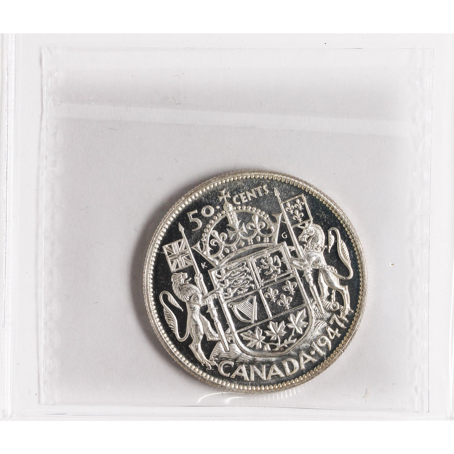 1947 Curved Right 7 Canada 50-cents ICCS Certified MS63 (XVR 118)