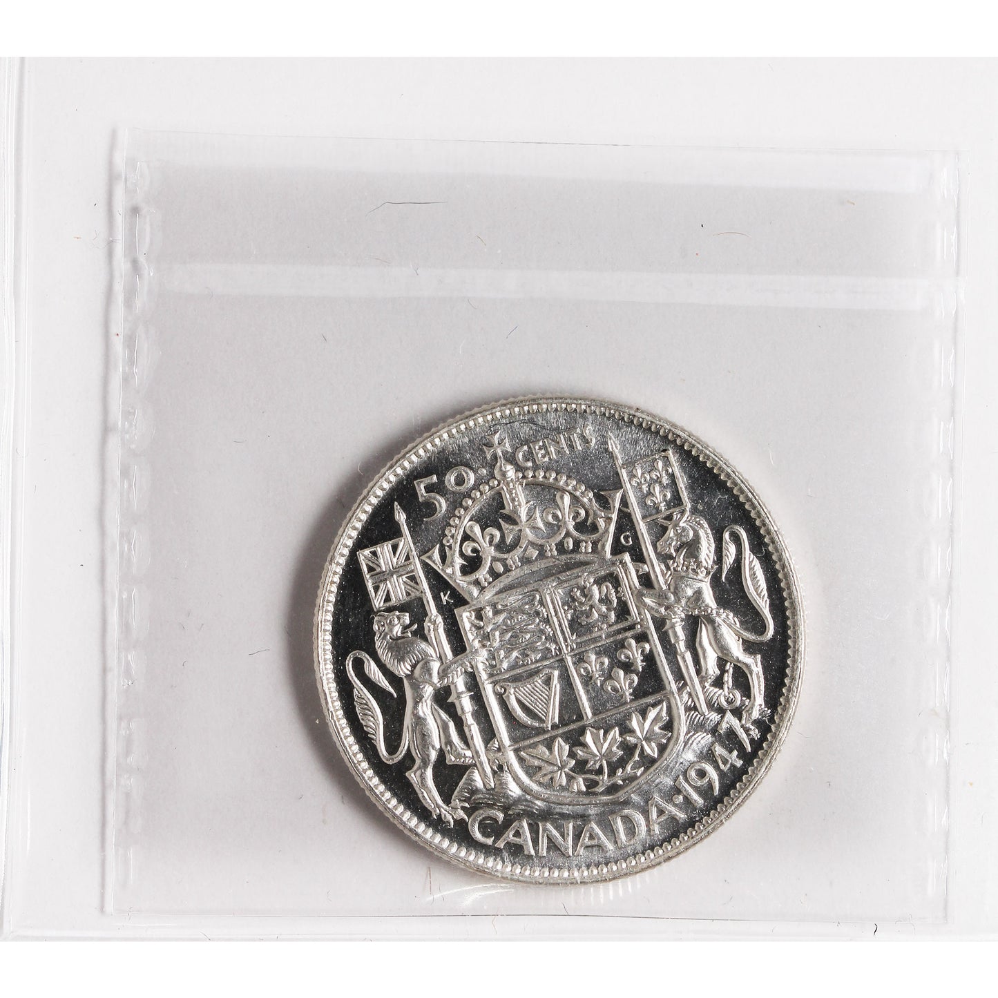1947 Maple Leaf Canada 50-cents ICCS Certified MS62 (XXR 562)