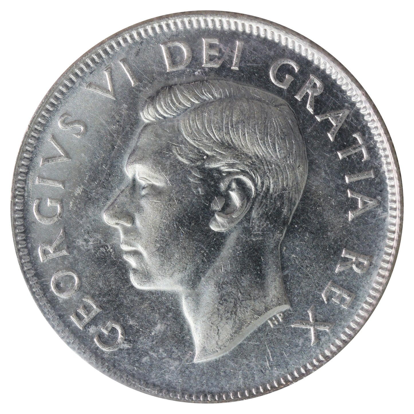 1950 No Design Canada 50-cents ICCS Certified MS63 (XAY 922)