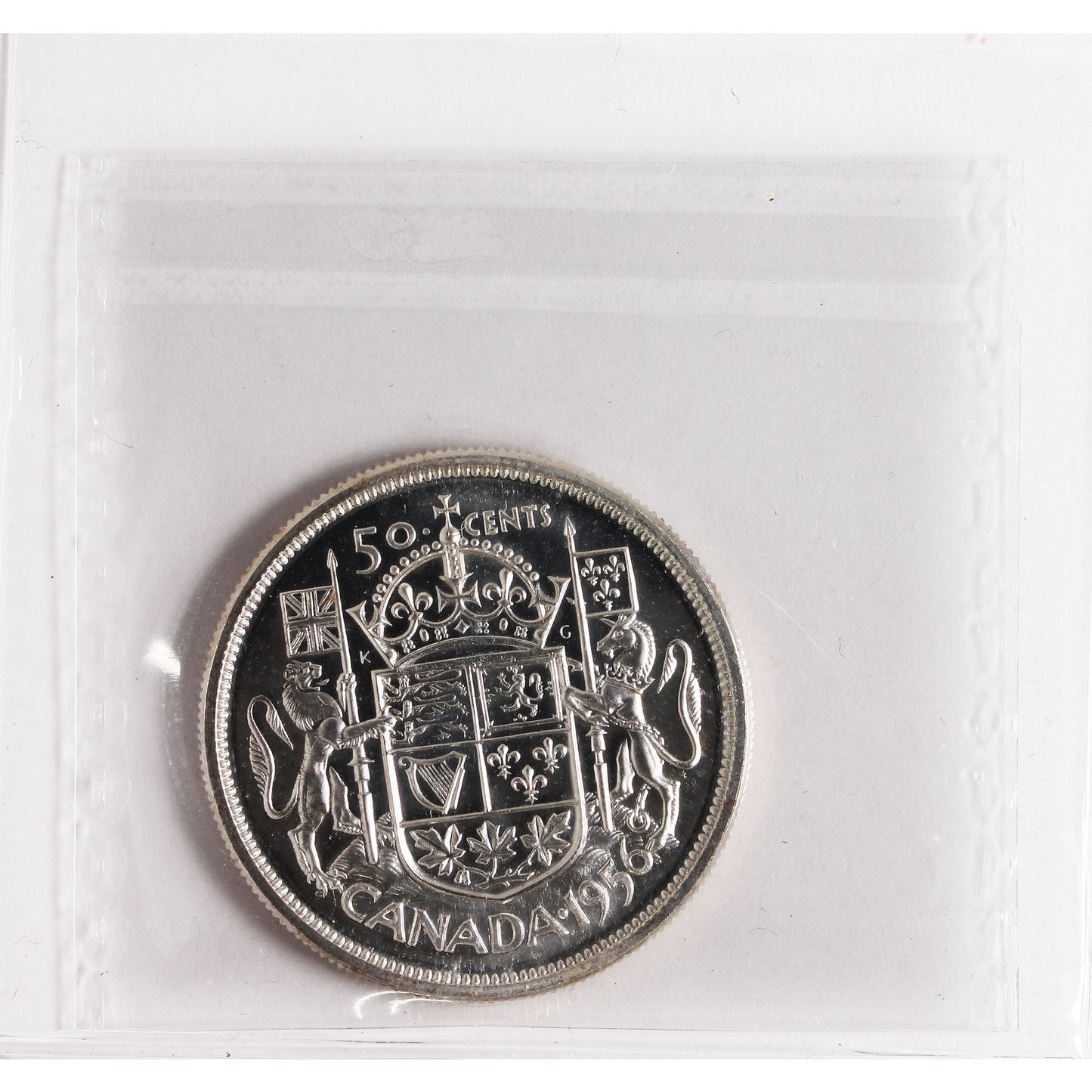 1956 Canada 50-cents ICCS Certified PL65 Cameo