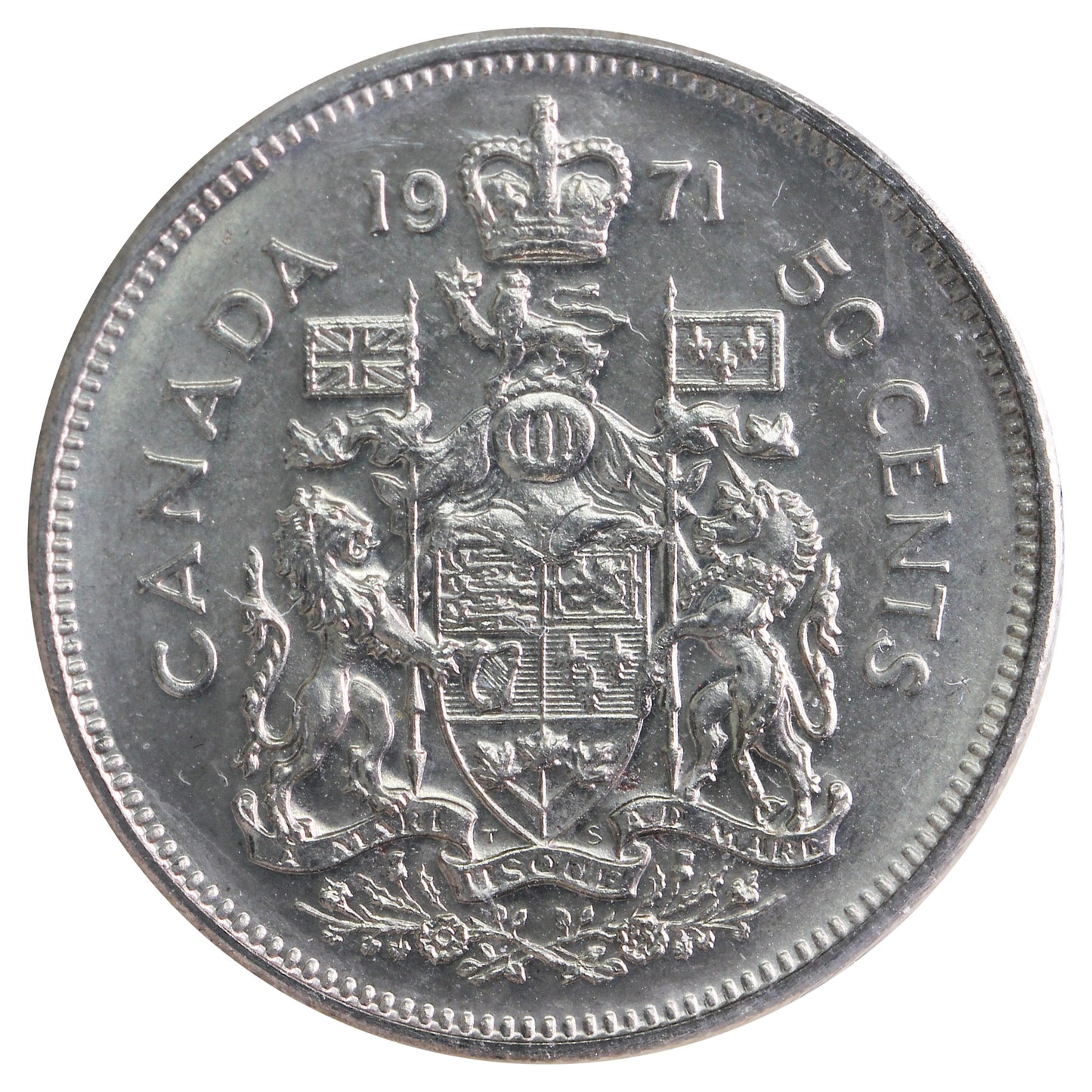 1971 Canada 50-cents ICCS Certified MS66