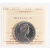 1973 Missing A Canada 50-cents ICCS Certified MS64