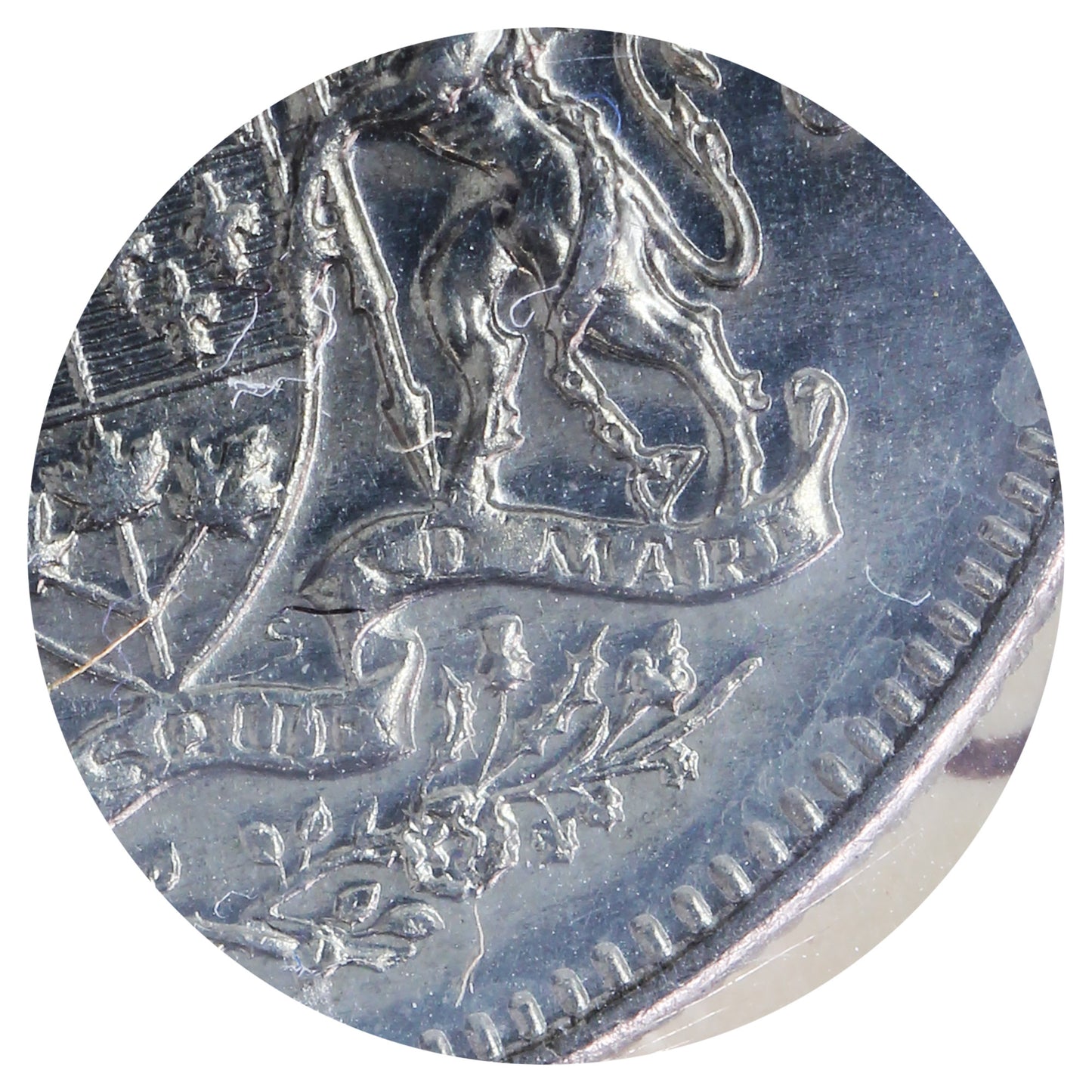 1973 Missing A Canada 50-cents ICCS Certified MS64
