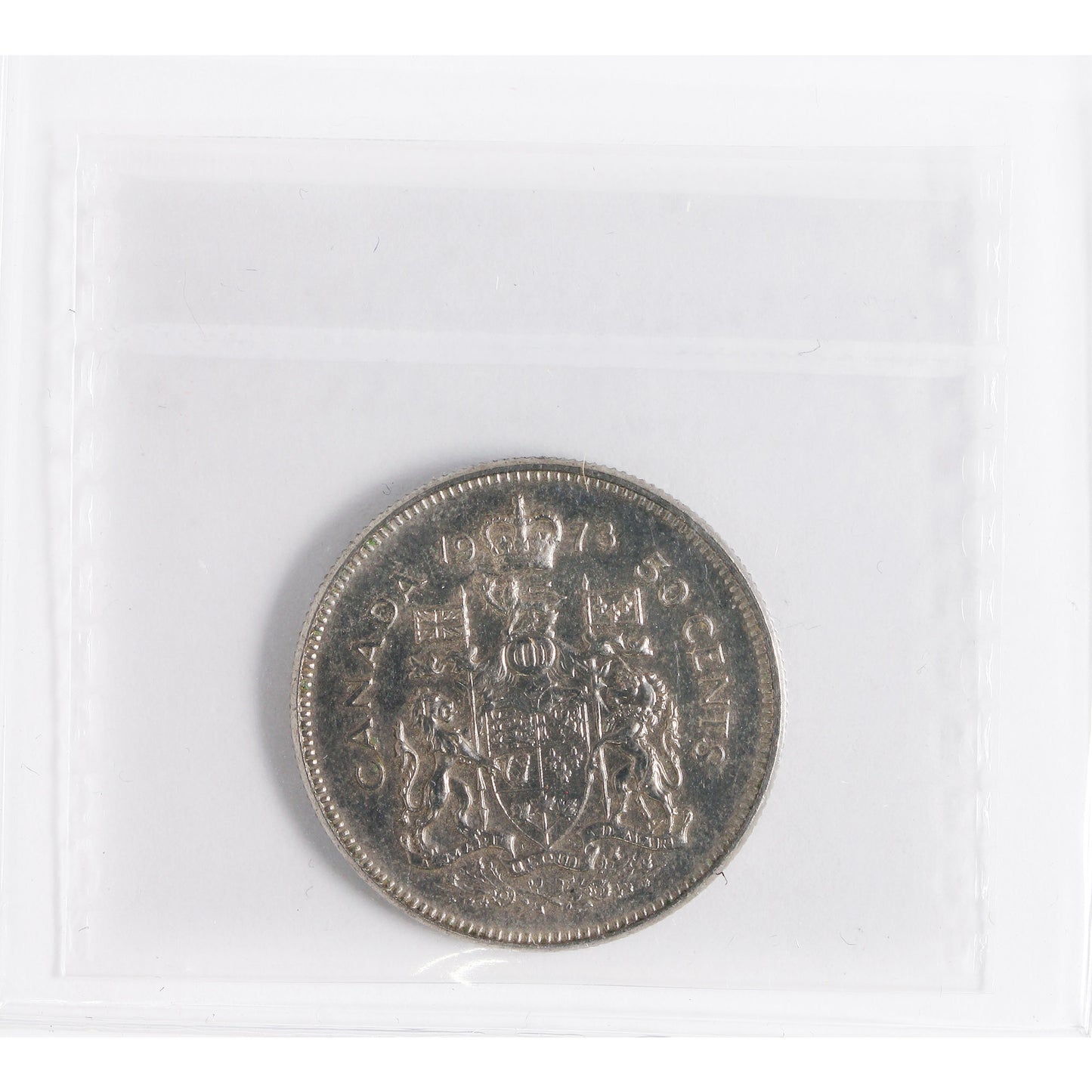 1973 Missing A Canada 50-cents ICCS Certified MS63