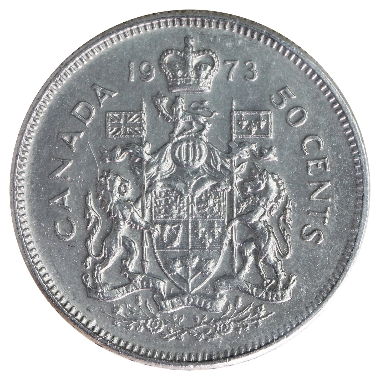 1973 Missing AD Canada 50-cents ICCS Certified MS63