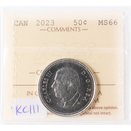 2023 KCIII Canada 50-cents ICCS Certified MS-66