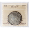 1872H Canada 50-cents ICCS Certified VG10