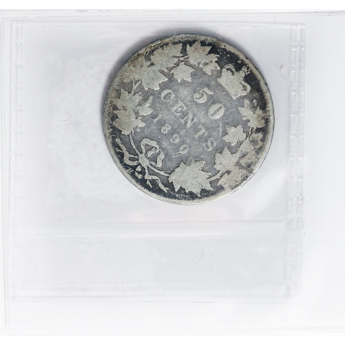 1890H Obv. 4 Canada 50-cents ICCS Certified G4