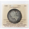 1892 Obv. 3 Canada 50-cents ICCS Certified G4