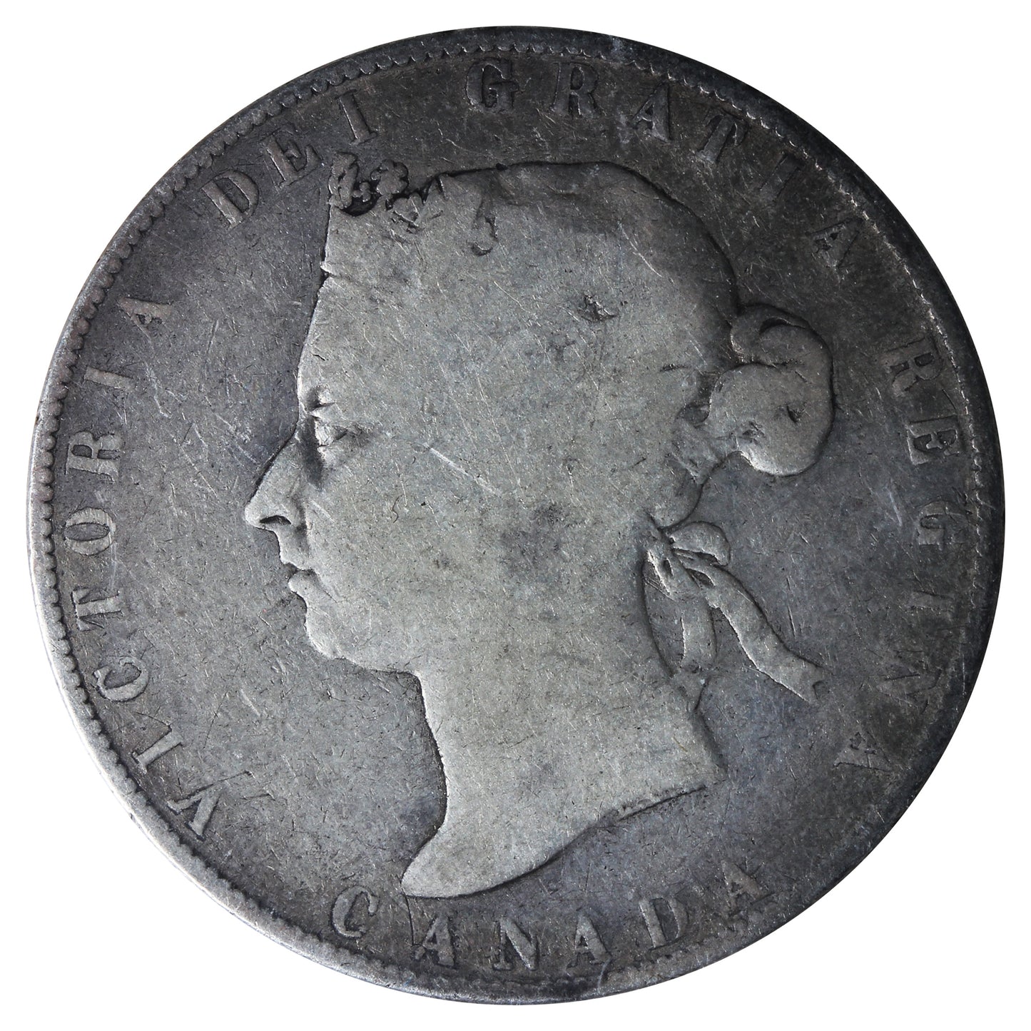 1892 Obv. 3 Canada 50-cents ICCS Certified G4