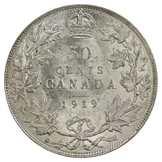 1919 Canada 50-cents UNC+ (MS-62) $