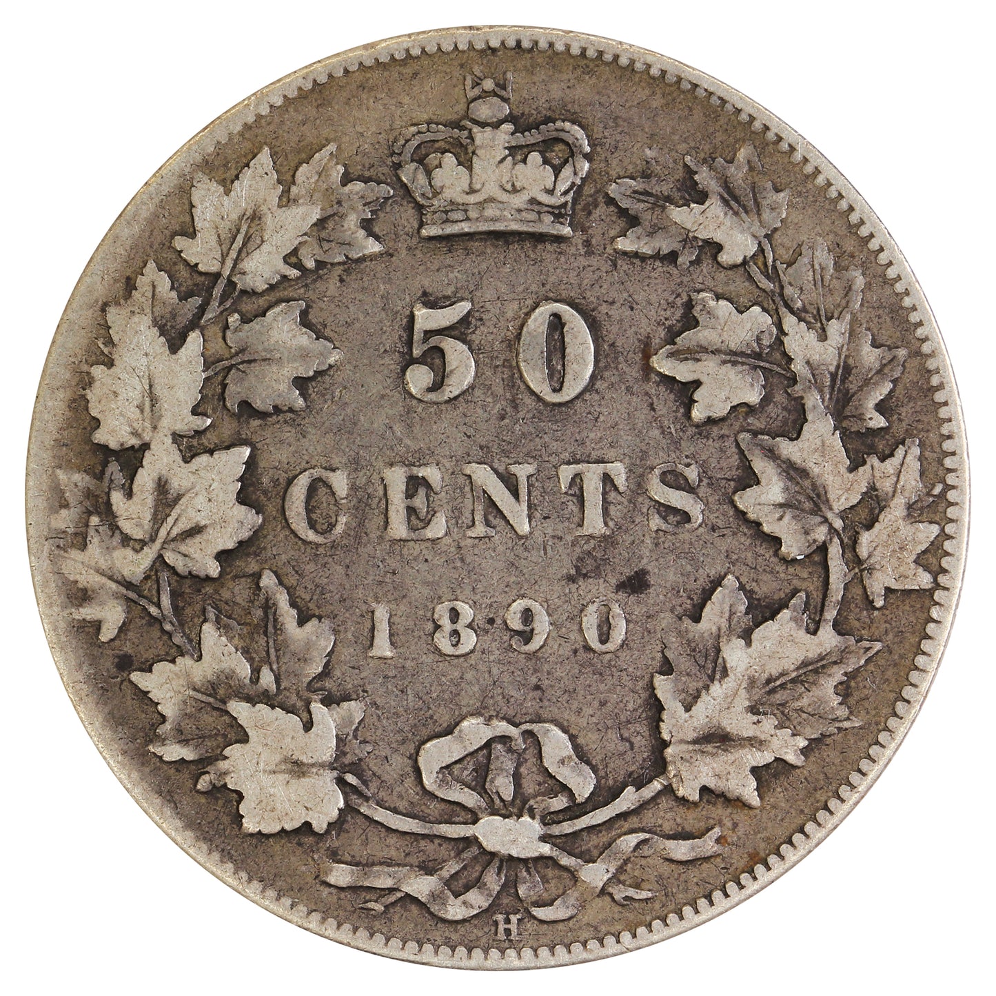 1890H Canada 50-cents Fine (F12) $