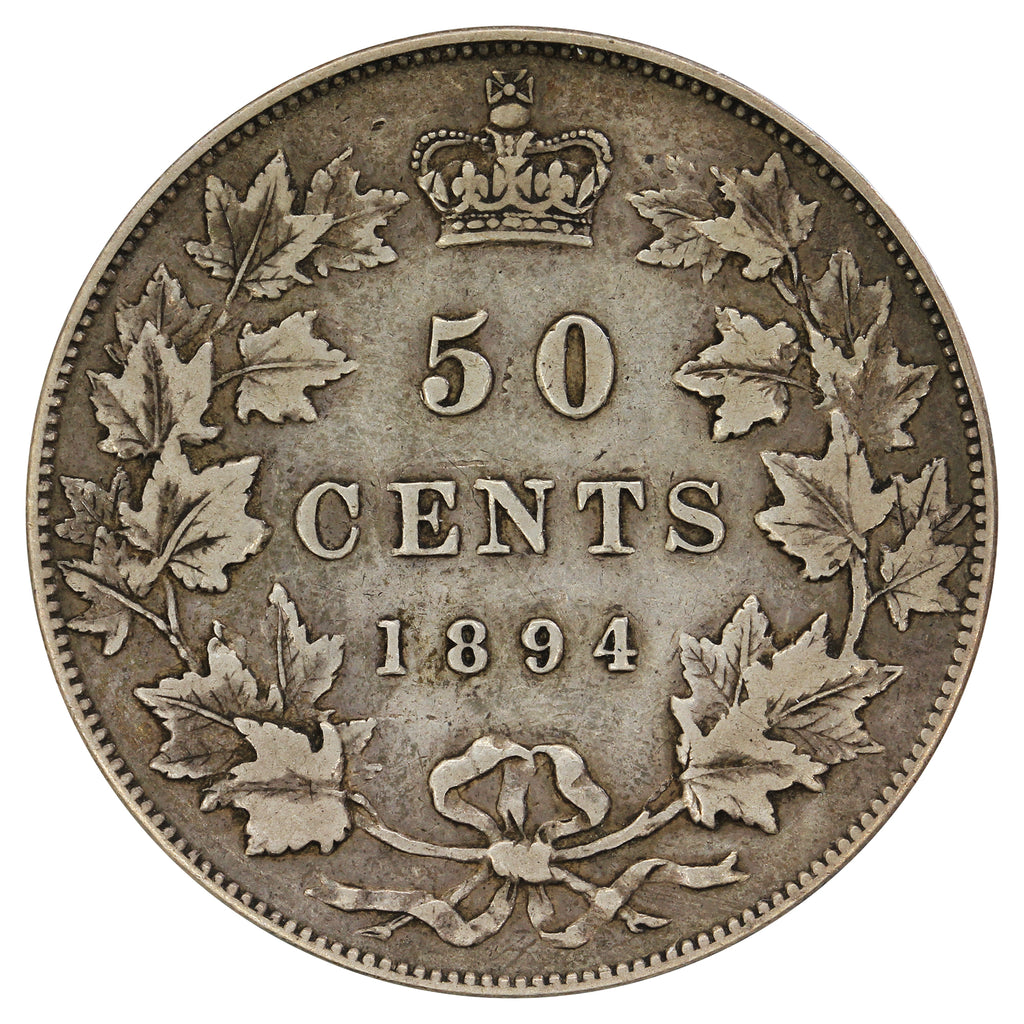 1894 Canada 50-cents VF-EF (VF30) $